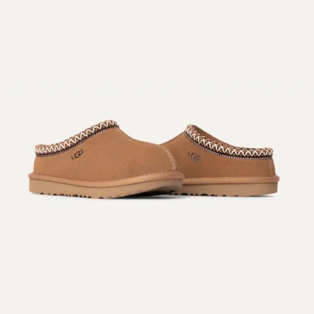 UGG Tasman Chestnut Slippers Slip On Shoes with Braid Trim 7